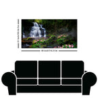 A Beautiful Waterfall in Forest Premium Canvas Wall Painting