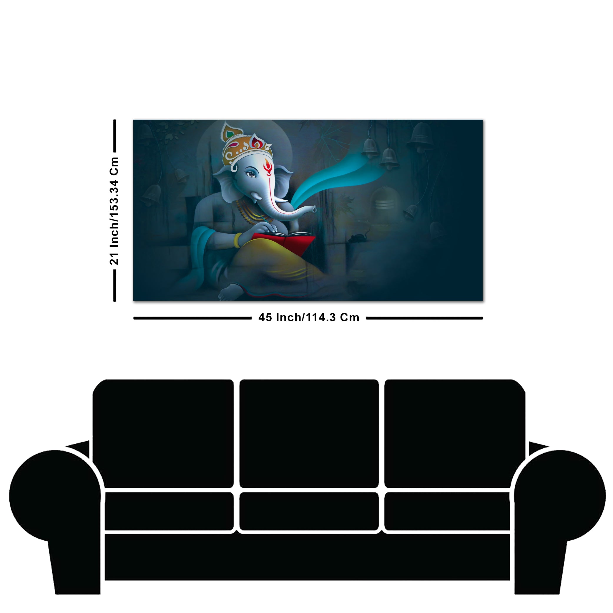 Shri Ganpati Ganesha Canvas Wall Painting