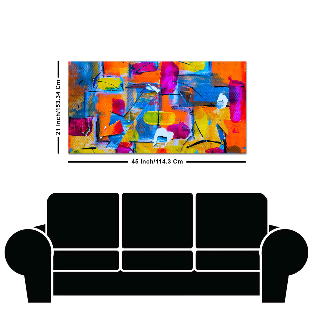Colorful Abstract Art Premium Canvas Wall Painting