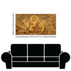 Premium Canvas Wall Painting of Lord Buddha Sculpture