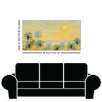Premium Canvas Wall Painting of Palm Trees on Beach