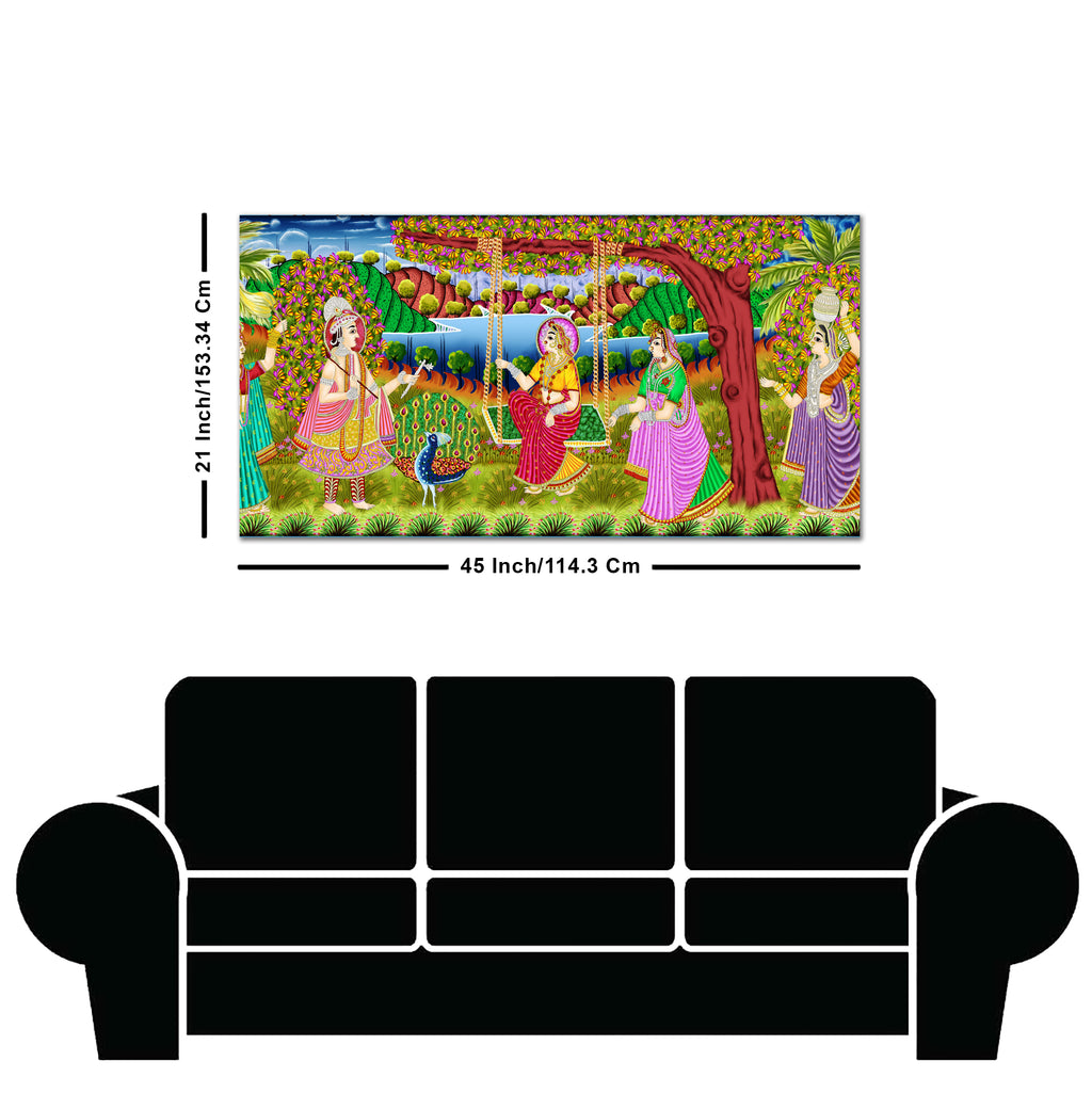 Premium Canvas Painting of Indian Holy Place Mathura Vrindavan