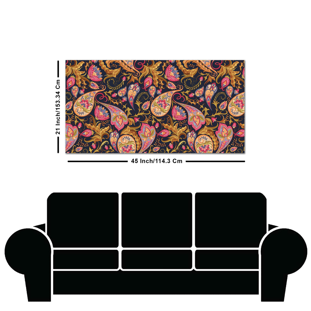 Paisley Art Pattern Canvas Wall Painting