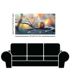 Canvas Wall Painting of Bird in Winters