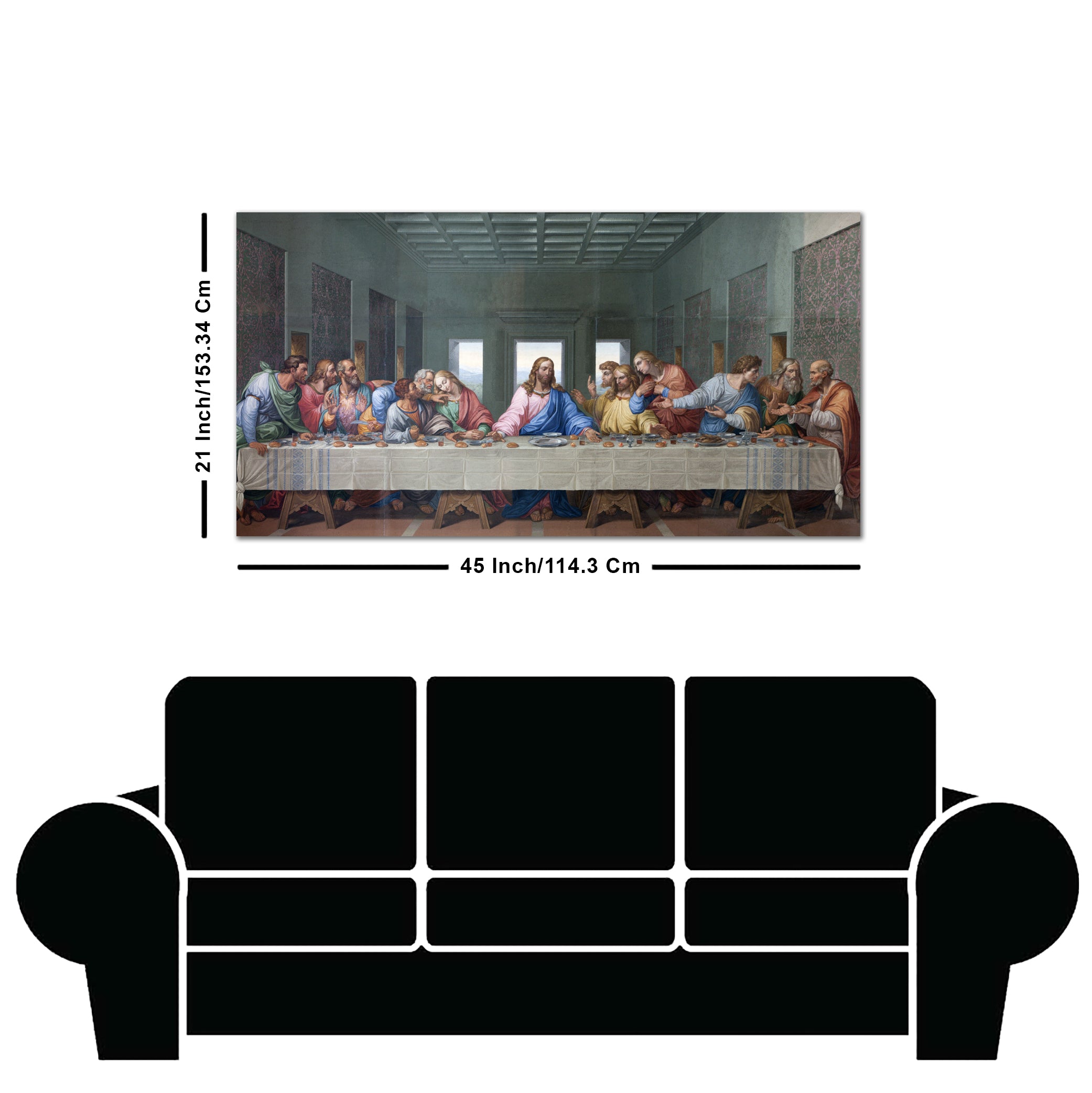 Last supper of Jesus Wall Painting