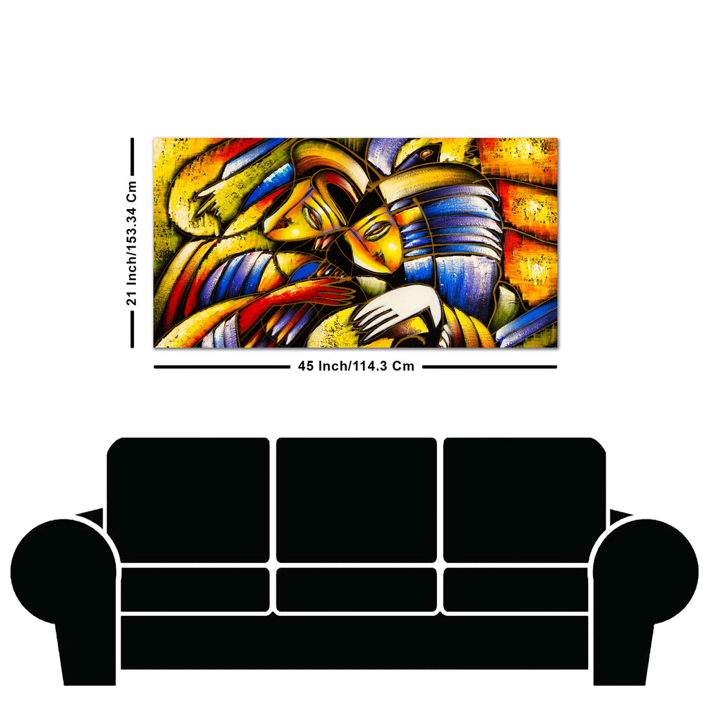 Colorful Abstract Face Premium Wall Painting