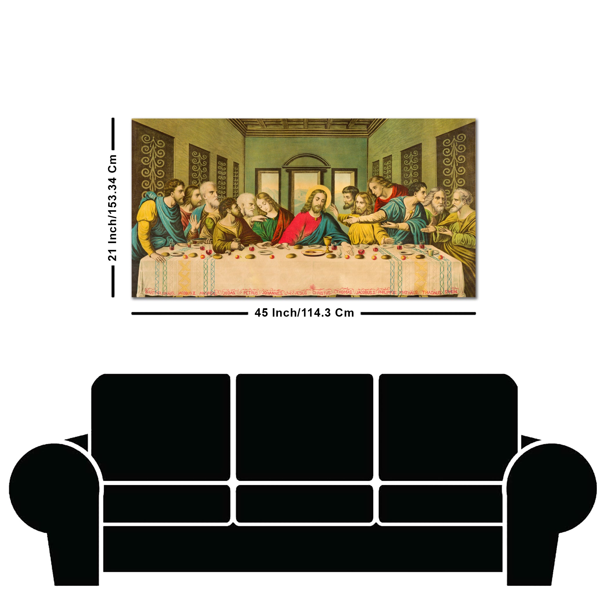 The Last Supper of Christ in Church Wall Painting