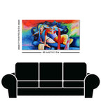 Lord Radha Krishan Playing Flute Canvas Wall Painting