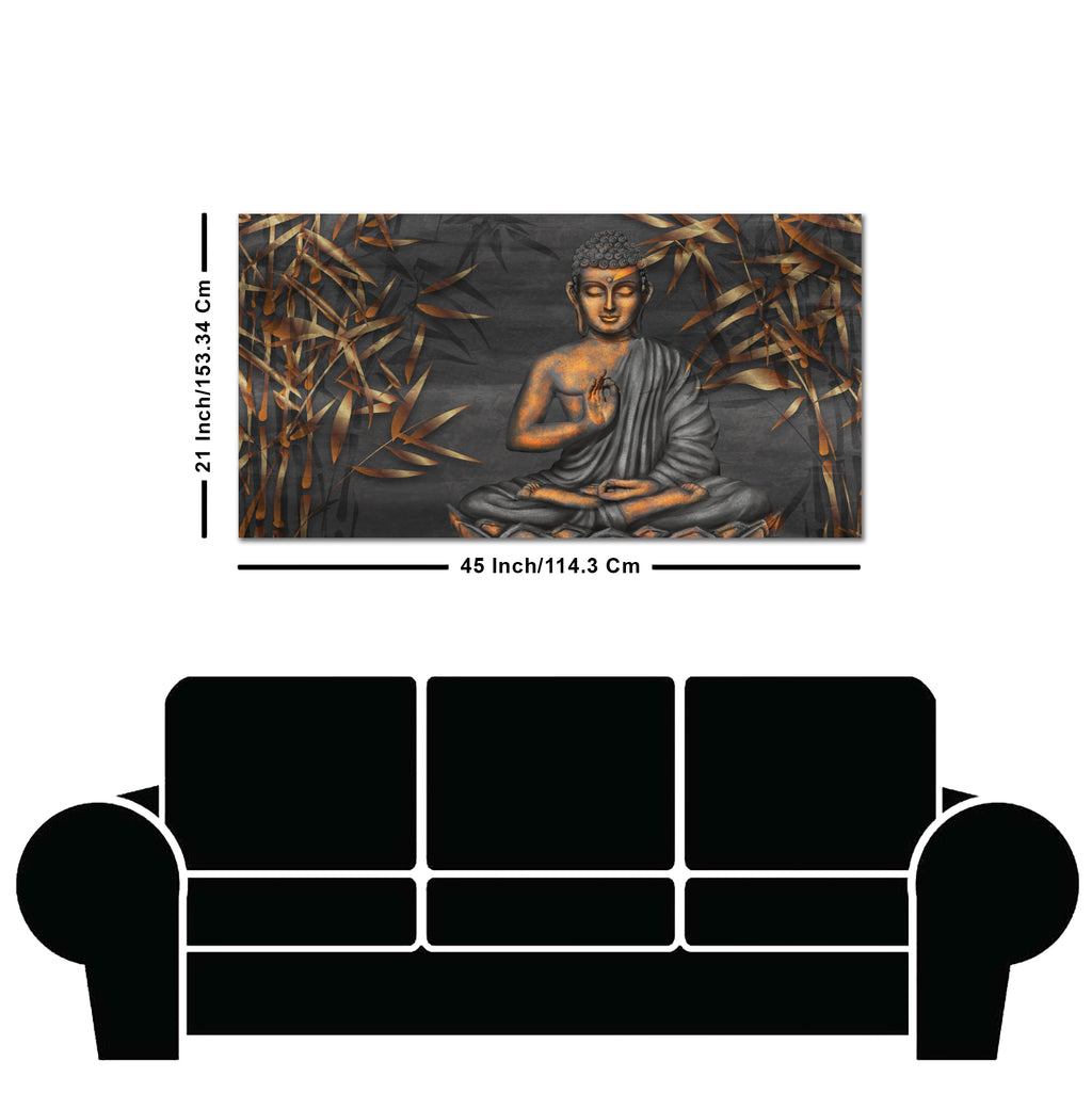 Lord Buddha Sitting Canvas Wall Painting