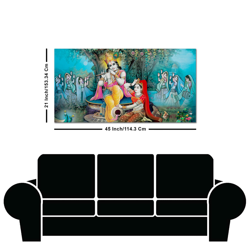 Hindu Lord Radha kishana Wall Painting