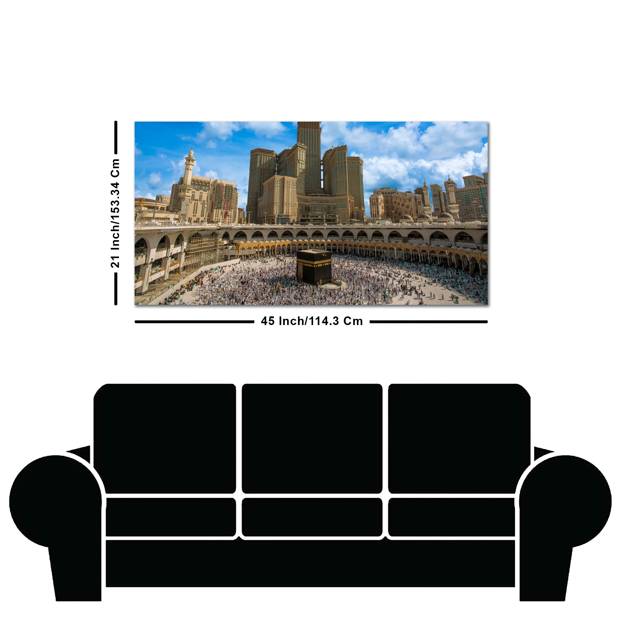 Skyline of Mecca Saudi Arabia Wall Painting