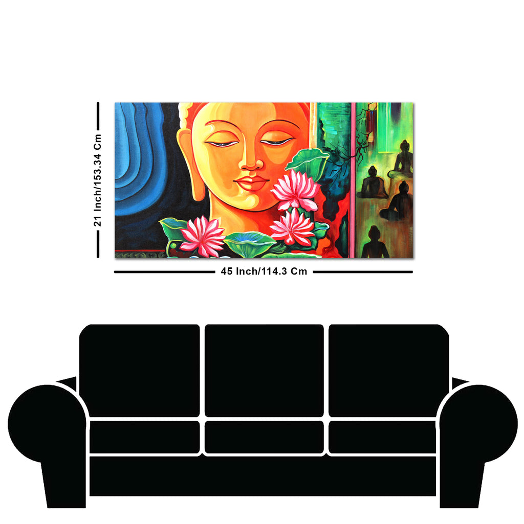 Spiritual Gautam Buddha Wall Painting