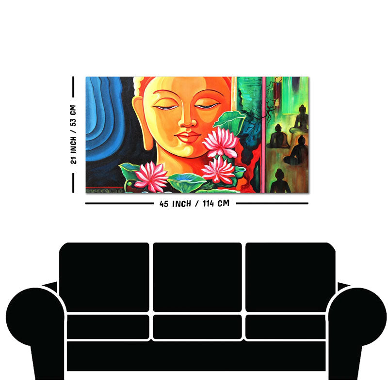 Spiritual Gautam Buddha Wall Painting