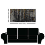 Willow Branches with Gold Butterflies Wall Painting