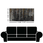 Willow Branches with Gold Butterflies Wall Painting