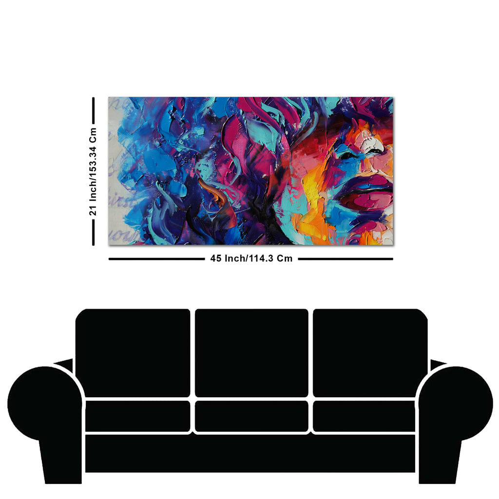 Beautiful Girl Abstract Art wall Painting