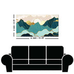 Sunrise Abstract Mountains Canvas wall Painting