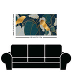 Luxury Golden Art Monstera Leaves Canvas wall Painting