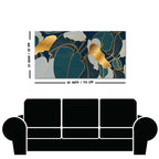 Luxury Golden Art Monstera Leaves Canvas wall Painting