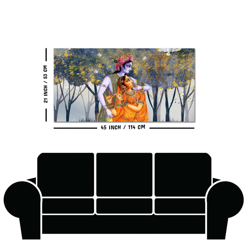 Radhe Krishna Canvas Wall Painting