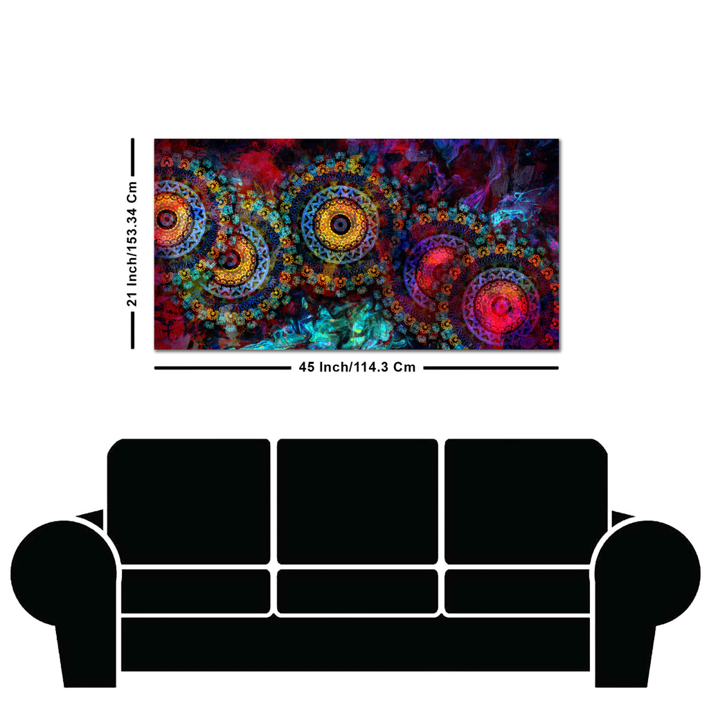 Mandala Art Dark Eyes Canvas Wall Painting