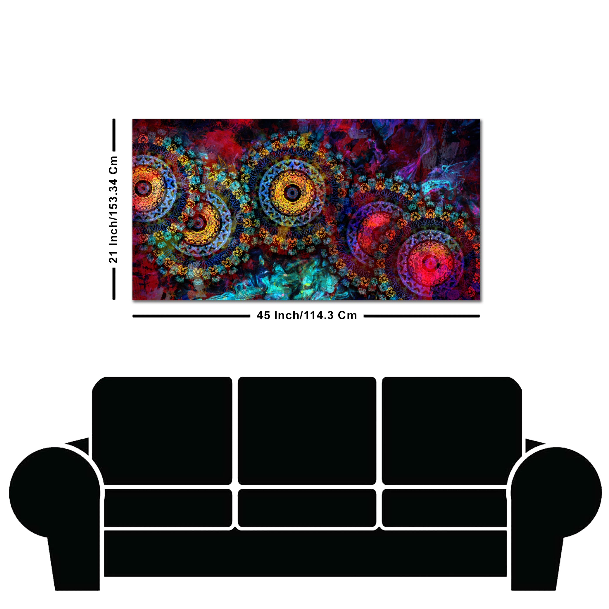 Mandala Art Dark Eyes Canvas Wall Painting