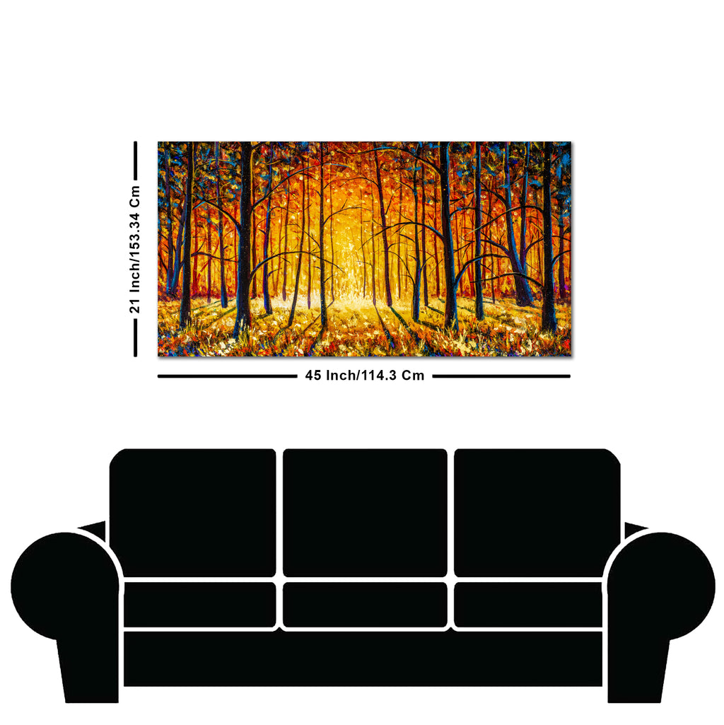 Forest in Autumn Premium Wall Painting