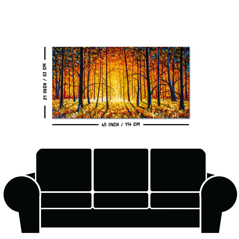 Forest in Autumn Premium Wall Painting