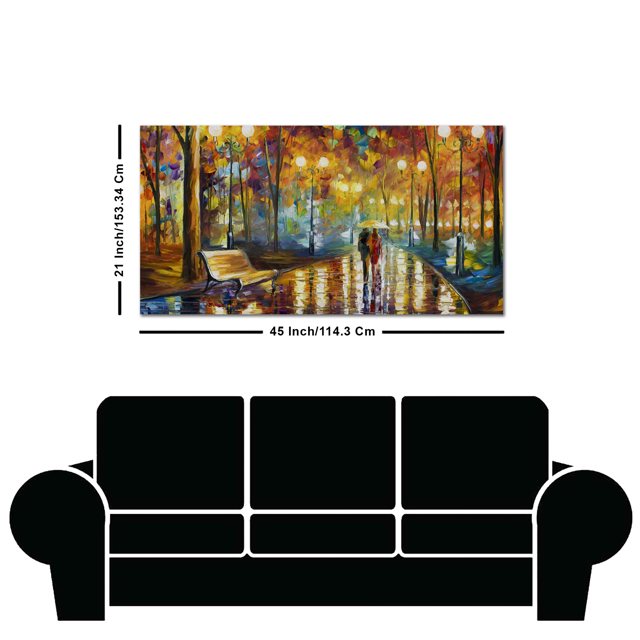 Beautiful Rain's Rustle Wall Painting