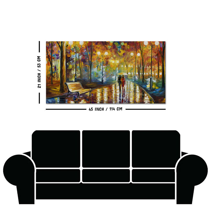 Beautiful Rain's Rustle Wall Painting