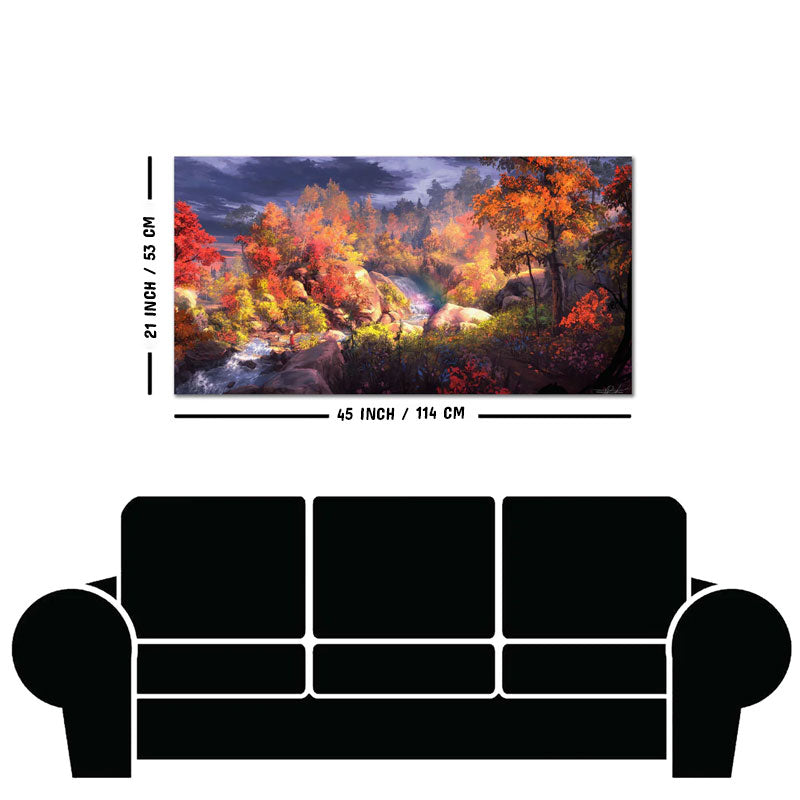 Autumn Season Nature's Scenery Wall Painting