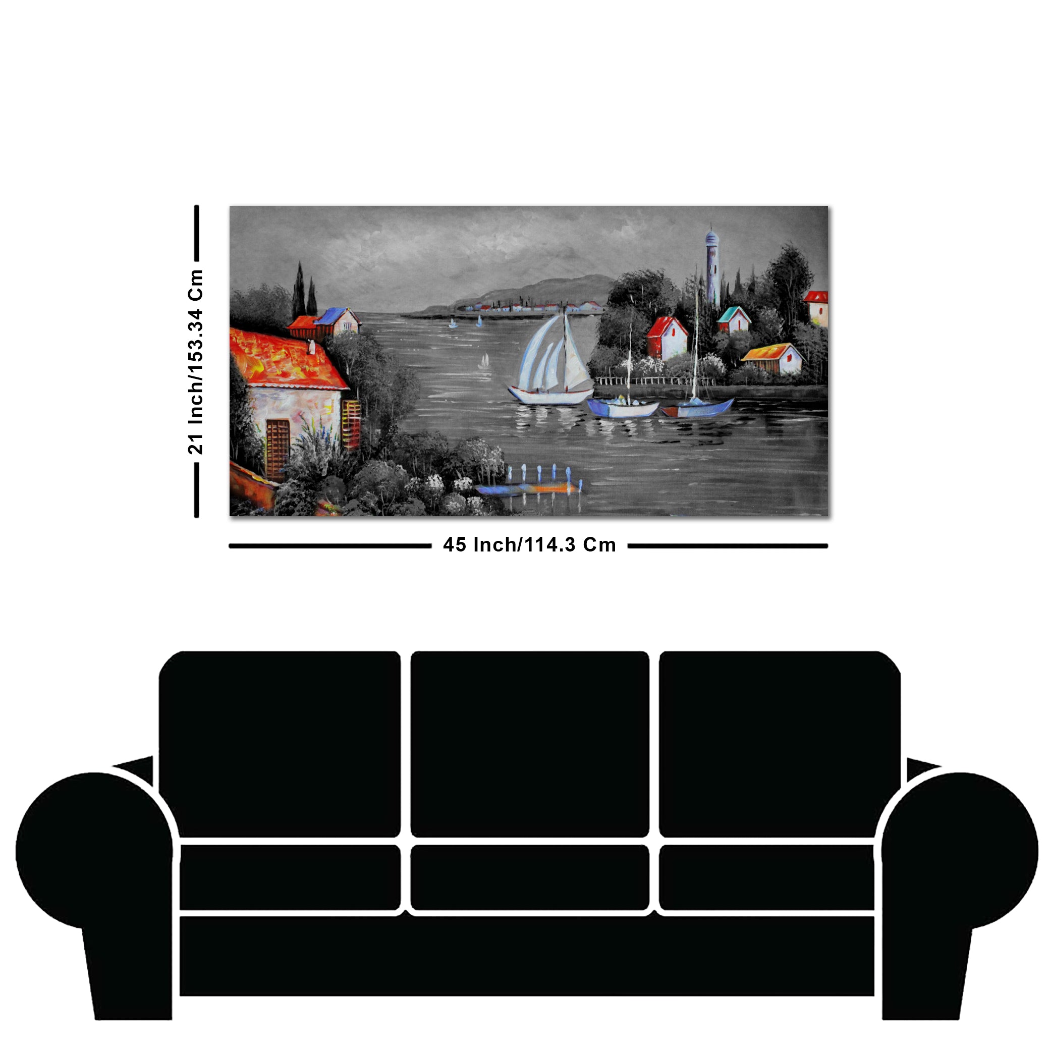 Lake view Nature Scenery Wall Painting