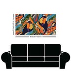 Abstract Art Toucans Wall Painting