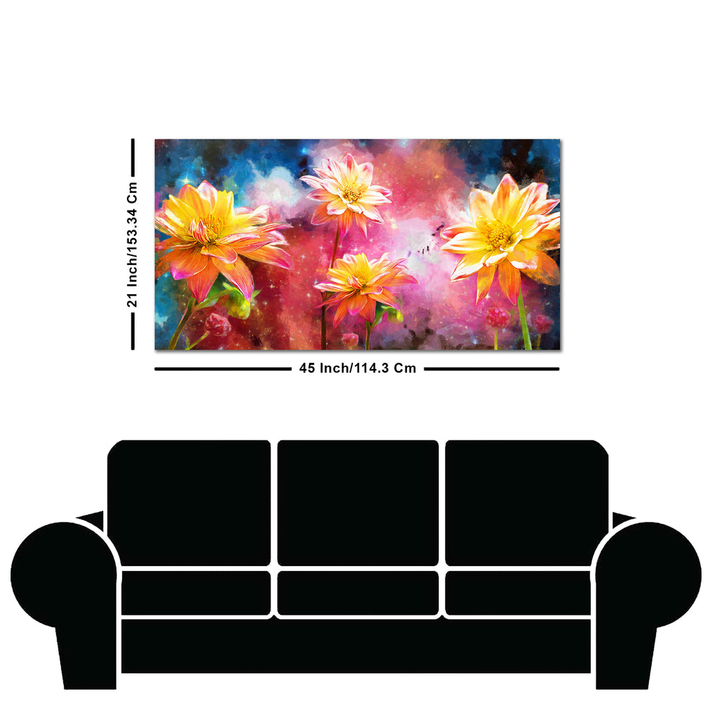 Modern Abstract Art of Flowers Canvas Wall Painting