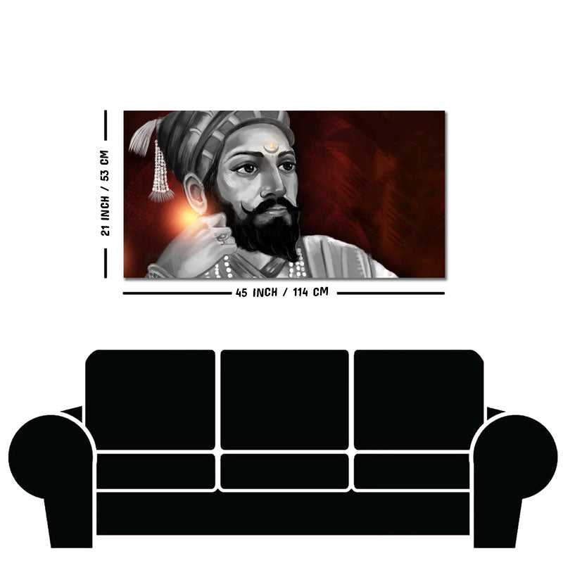 Portrait of Chhatrapati Shivaji Maharaj Wall Painting