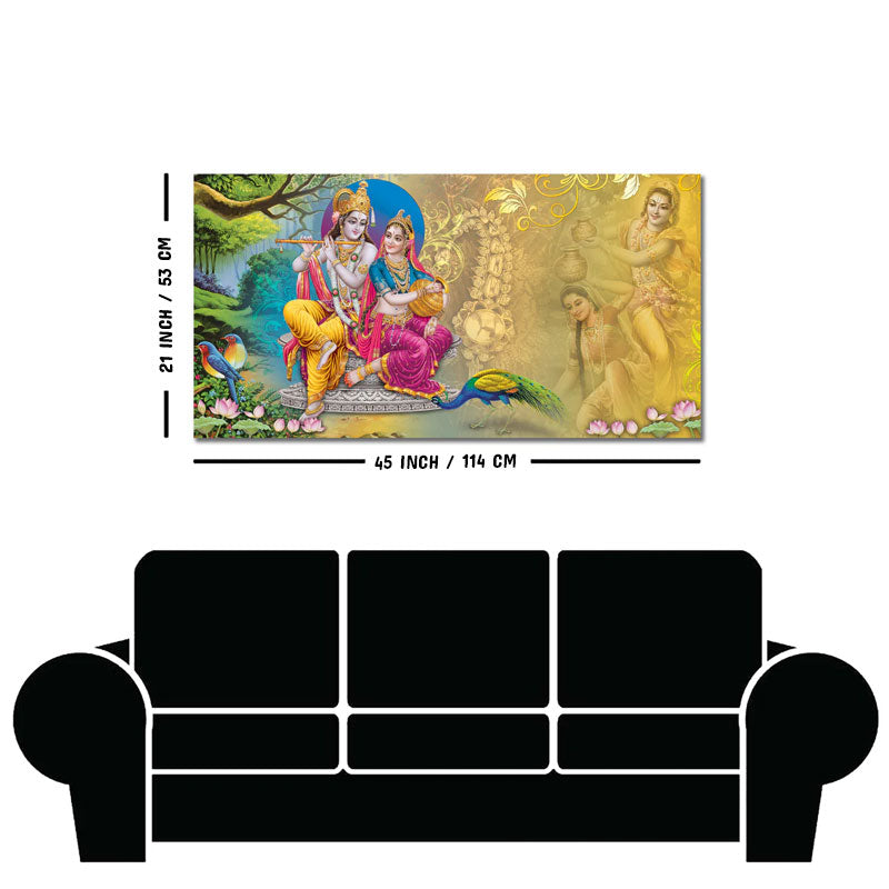 Beautiful Wall Painting of Lord Radha Krishna
