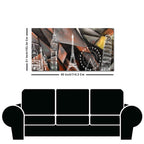 Abstract Art Famous Architectures Canvas Wall Painting