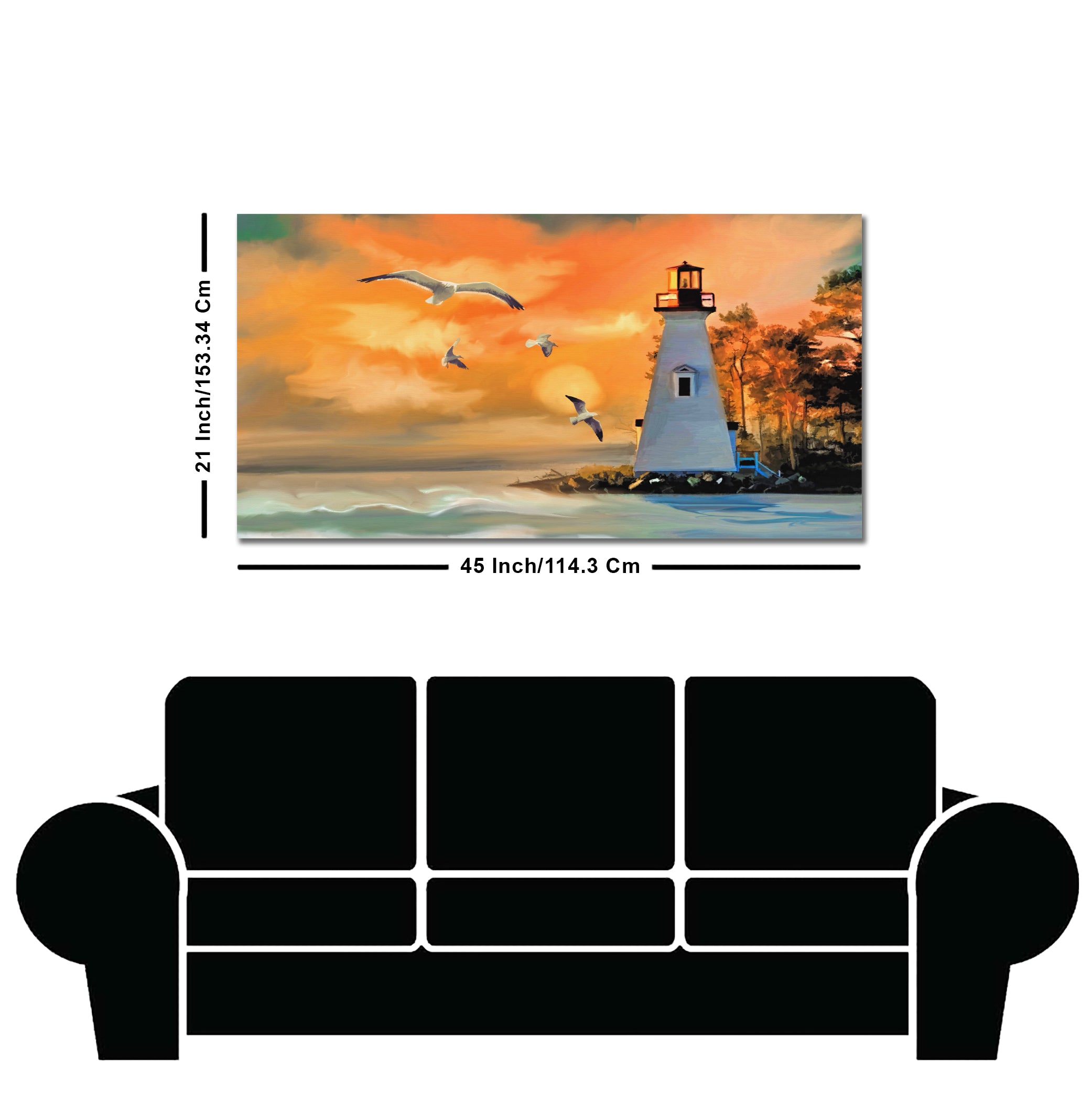 Light House Canvas Wall Painting
