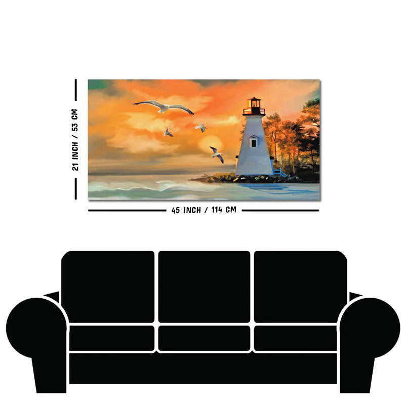 Light House Canvas Wall Painting