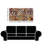 Radha Krishna Rasleela Canvas Wall Painting