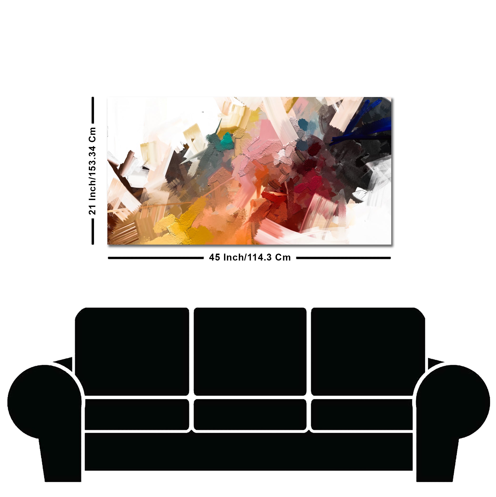 Beautiful Colorful Texture Abstract art Canvas Wall Painting