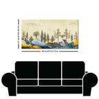 Beautiful Mountain Landscape with Trees Premium Canvas Wall painting