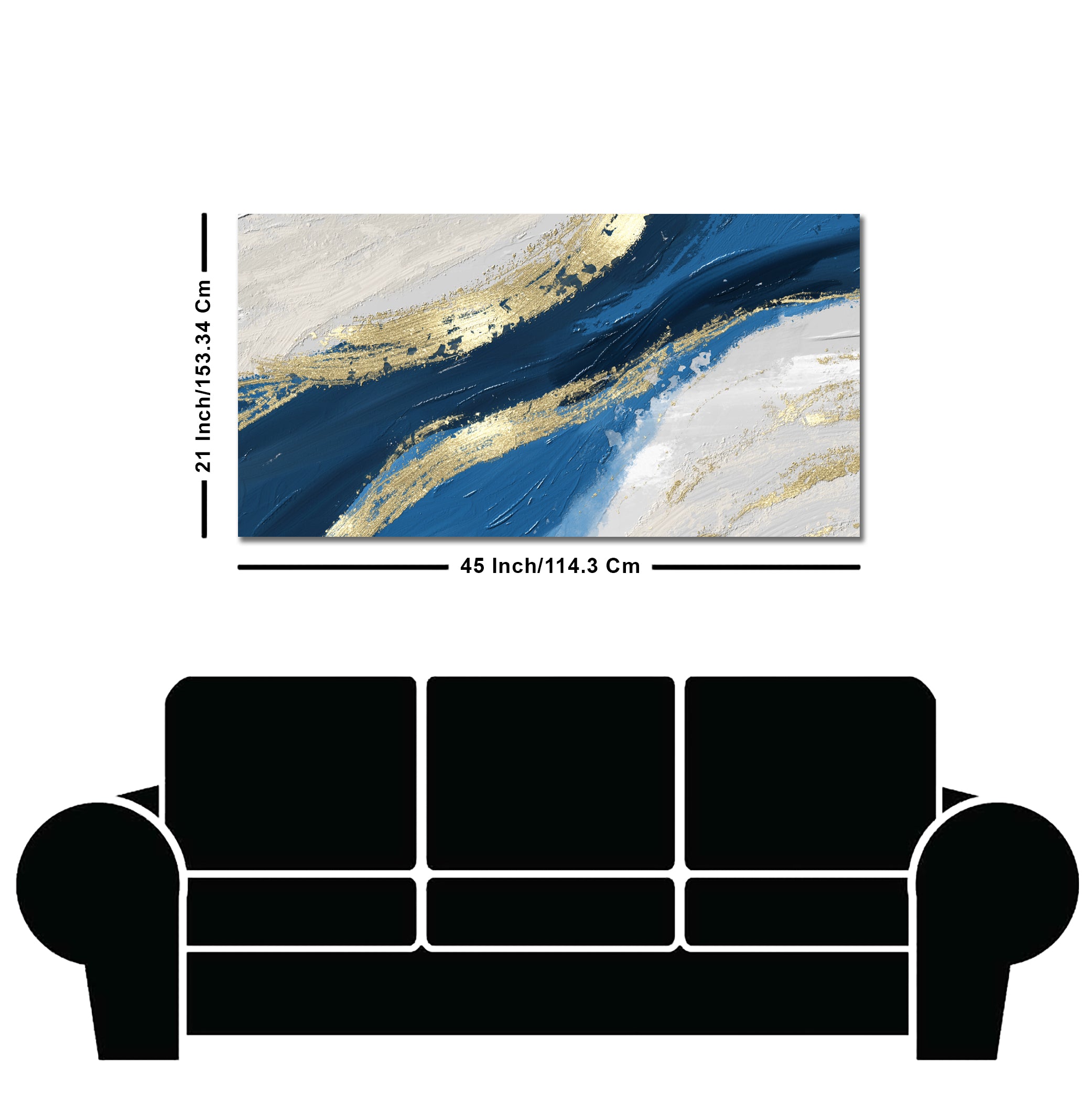 Abstract Wave Acrylic Premium Canvas Wall Painting