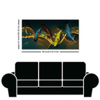Modern Feathers And Butterflies Premium Canvas Wall Painting