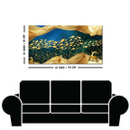 Golden Fishes in the ocean premium Canvas Wall Painting