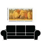 Autumn Foliage with Moose and Fox Premium Canvas Wall Painting