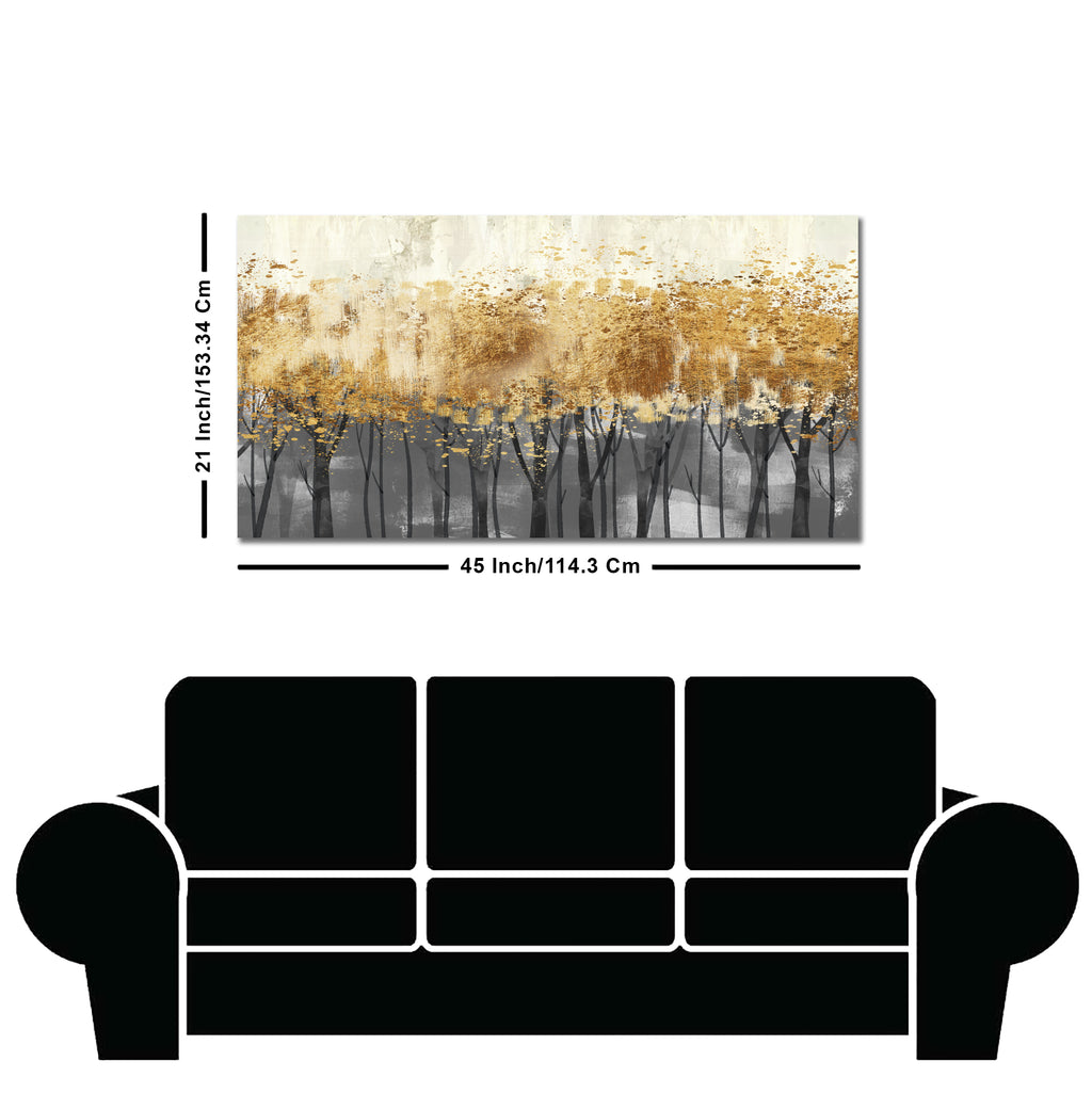 Forest Splatter Abstract Art Canvas Wall Painting