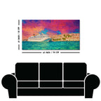 Cruise Ship at Harbour Premium Wall Painting