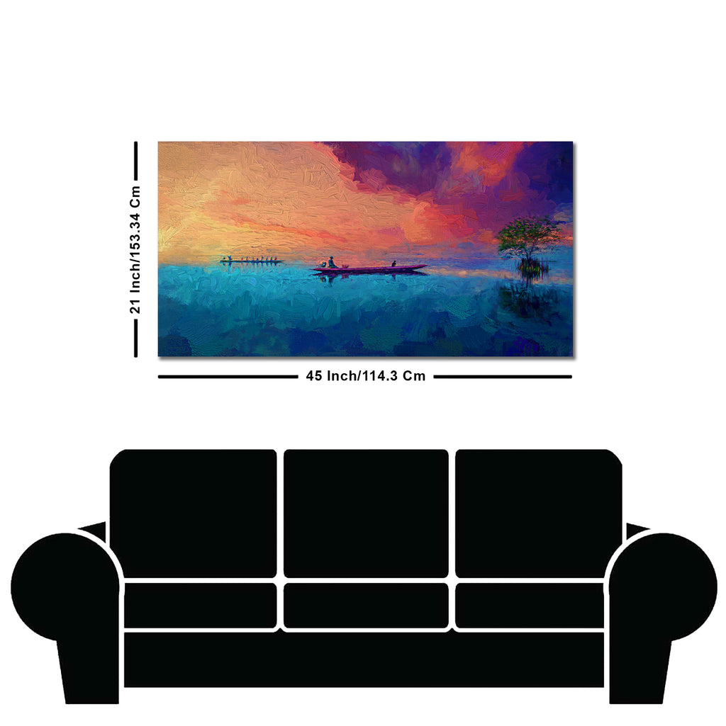 Thailand Picture of Tourists on the Long Tail Boat Canvas Wall Painting