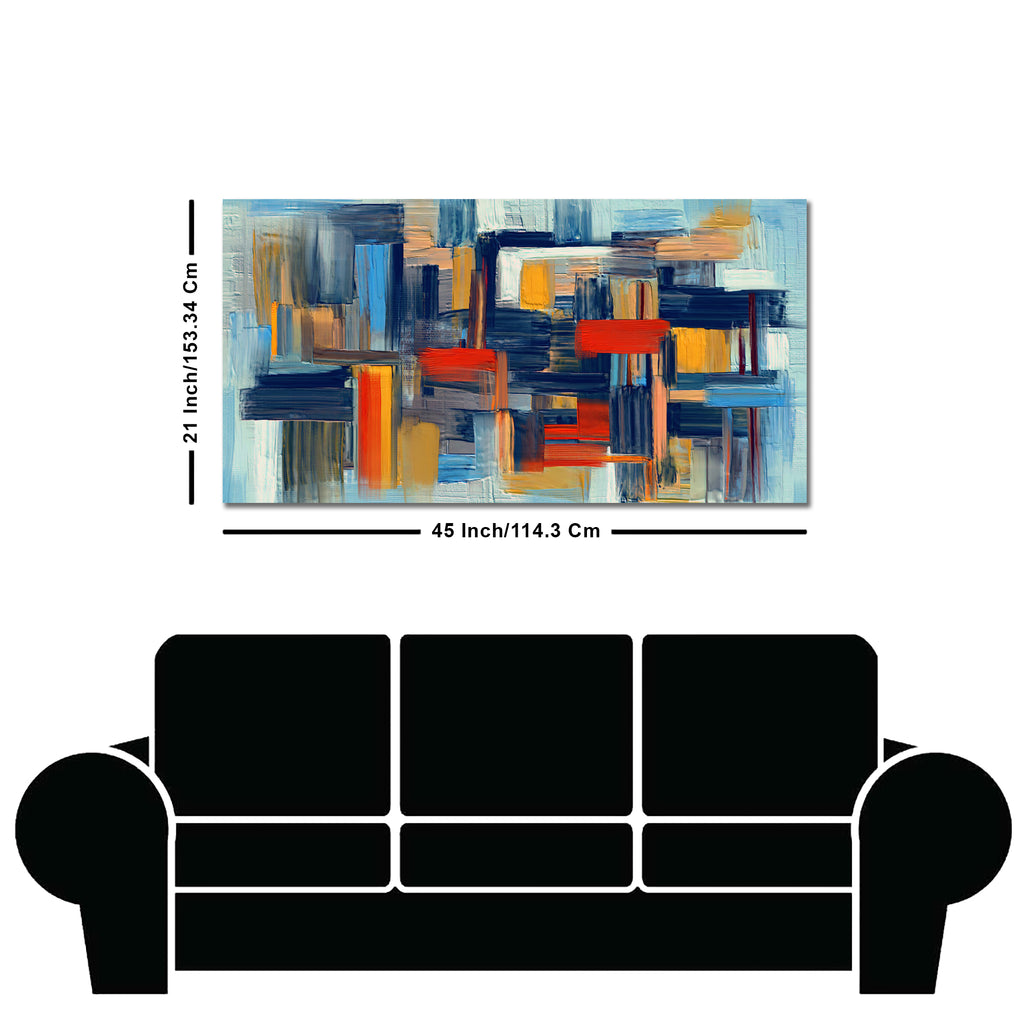 Abstract art of Colorful Texture Premium Canvas Wall Painting